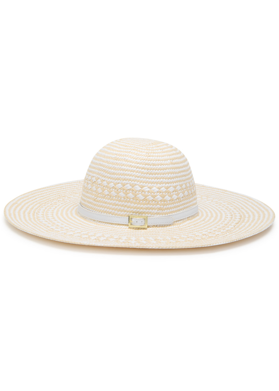 Melissa Odabash Jemima Woven Hat In White