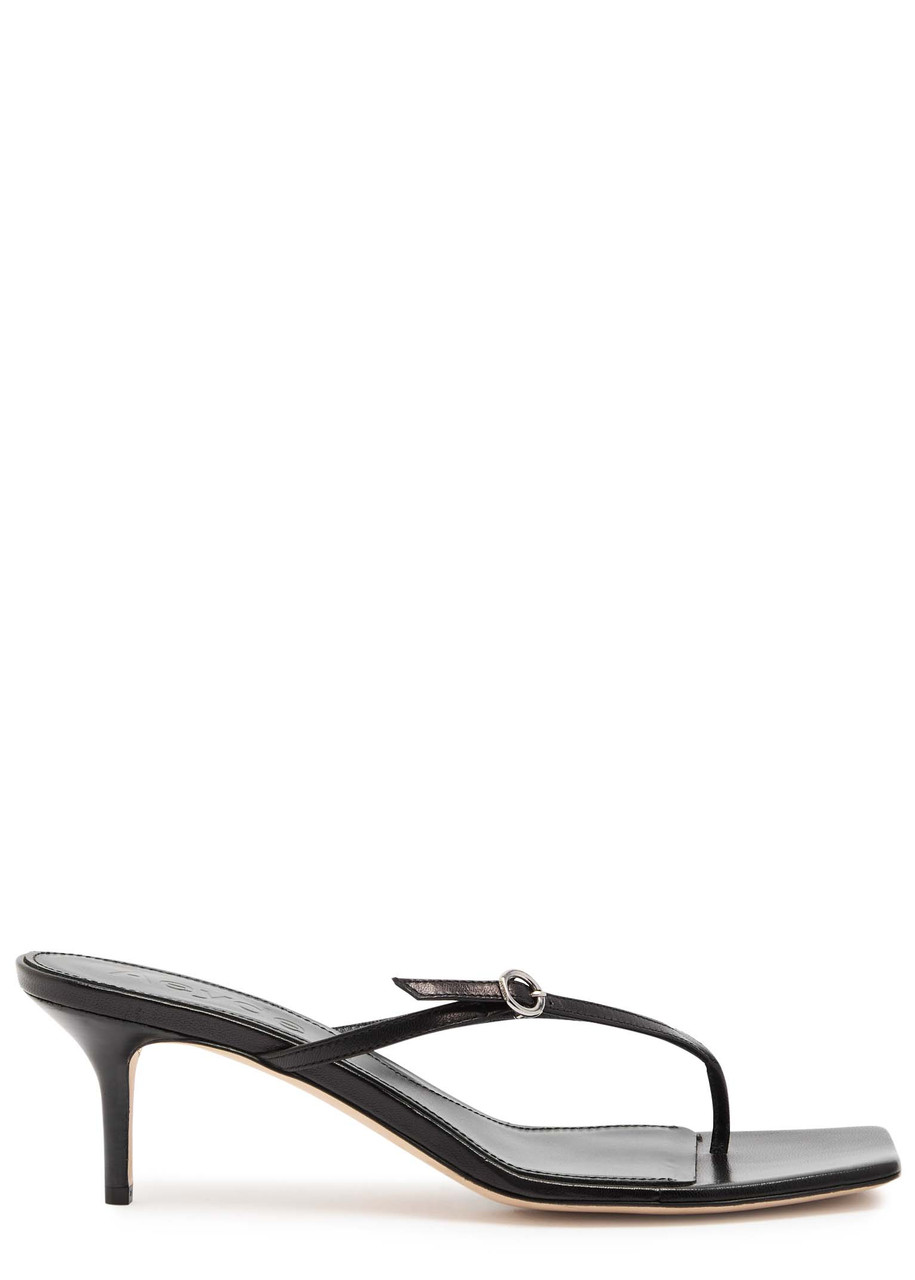 Aeyde 50mm Leigh Sandals In Black