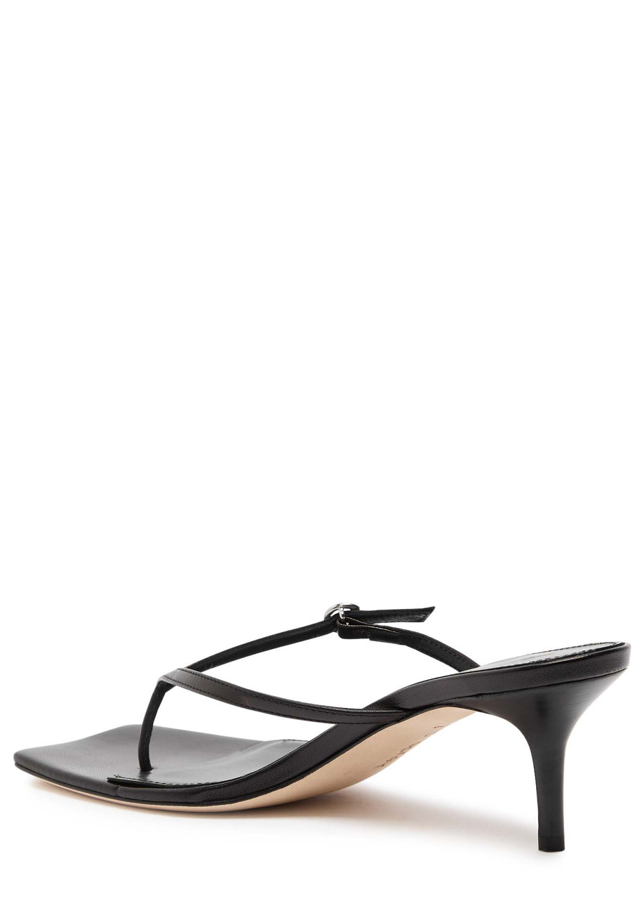Aeyde 50mm Leigh Sandals In Black