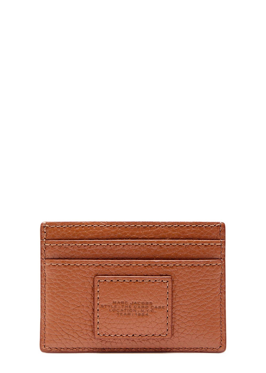 Marc Jacobs Leather Card Holder In Brown