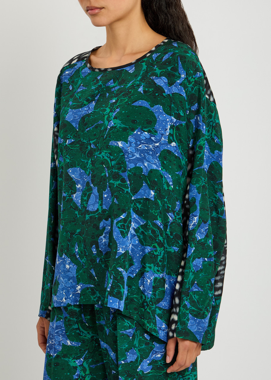 Dries Van Noten Long-sleeved Shirt In Green