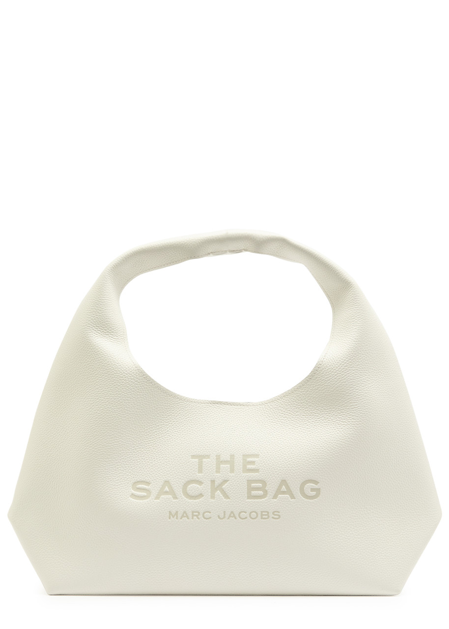 Marc Jacobs The Sack Medium Grained Leather Tote In White