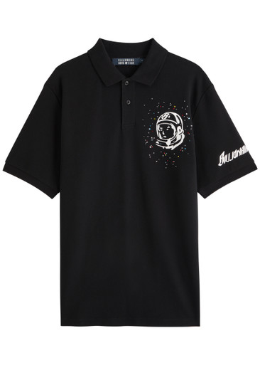 BILLIONAIRE BOYS CLUB: Embellished Astro piqué cotton polo shirt
