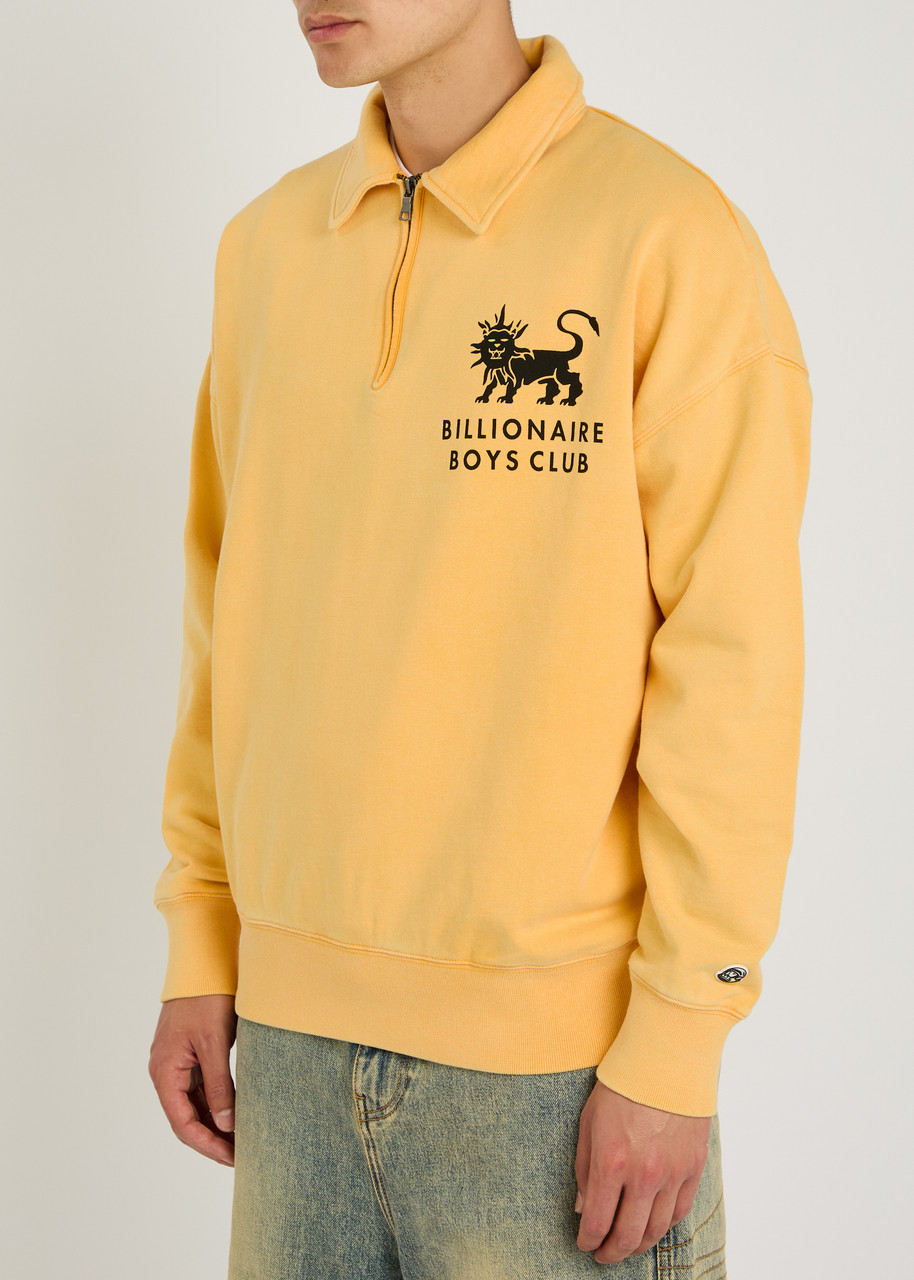 BILLIONAIRE BOYS CLUB BILLIONAIRE BOYS CLUB LION COTTON QUARTER-ZIP SWEATSHIRT