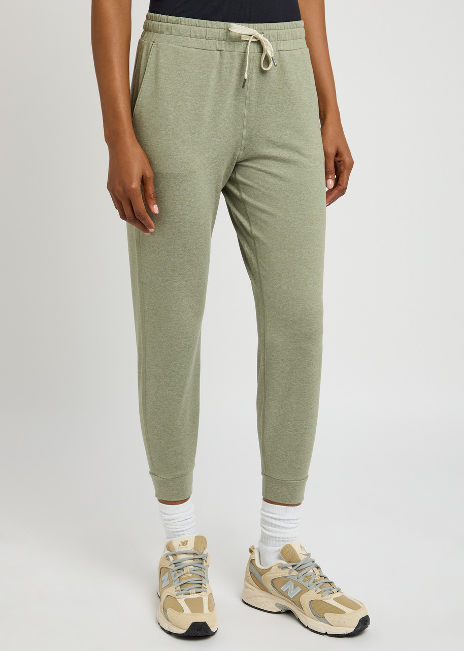 Vuori Performance Jersey Sweatpants In Light Green
