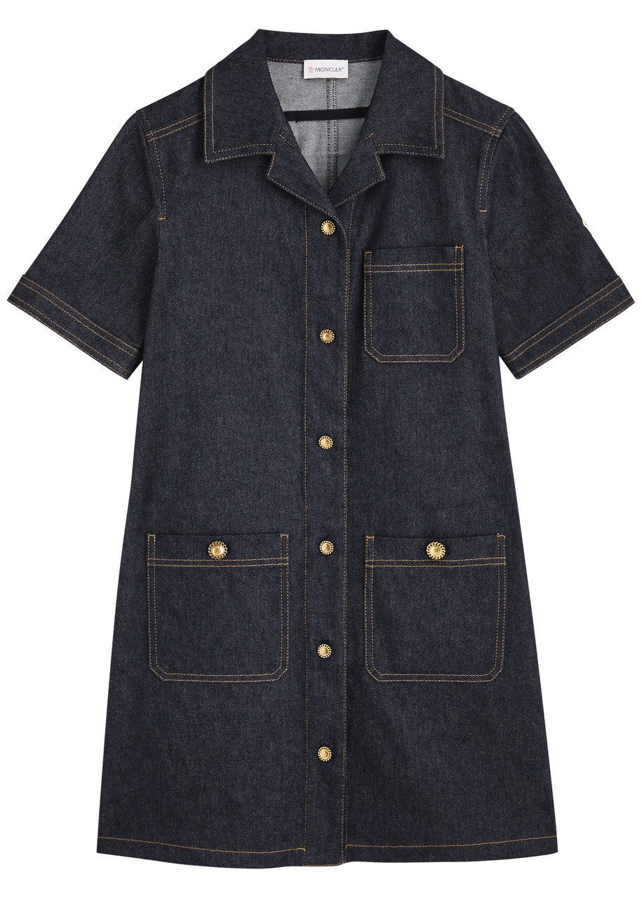 Moncler Denim Shirt Dress - 40 (UK8 / S)