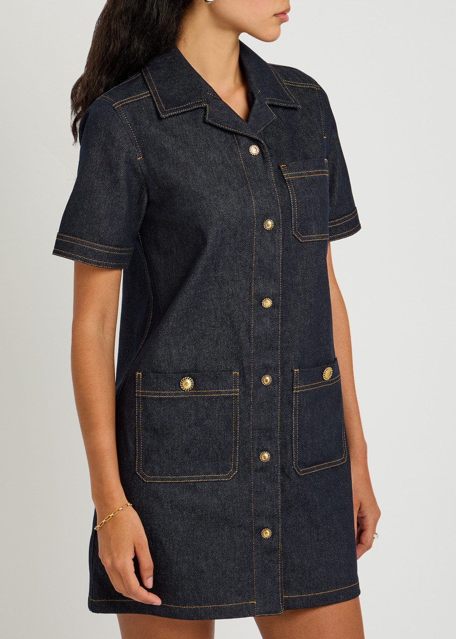 MONCLER MONCLER DENIM SHIRT DRESS