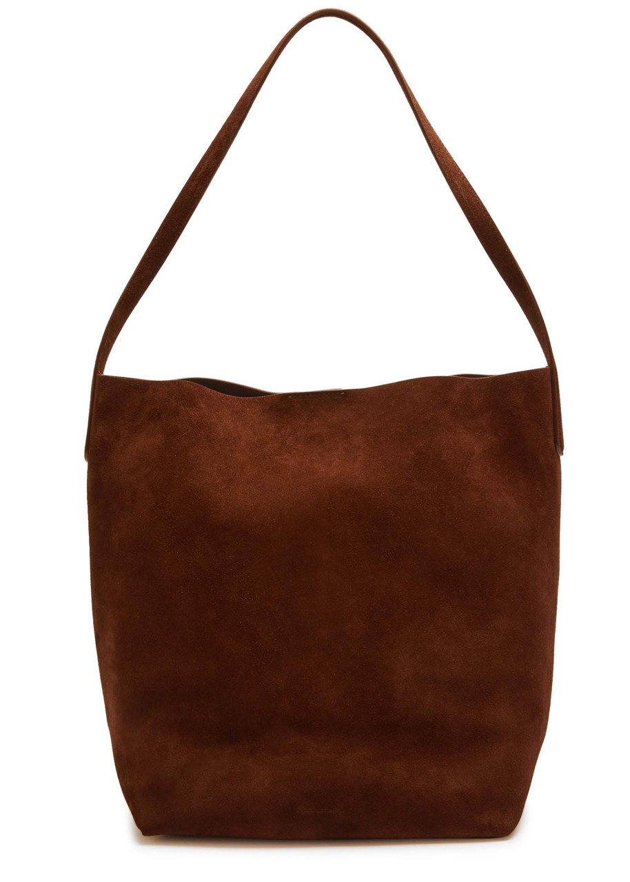 Mansur Gavriel Cabas Everyday Suede Tote - Chocolate - One Size