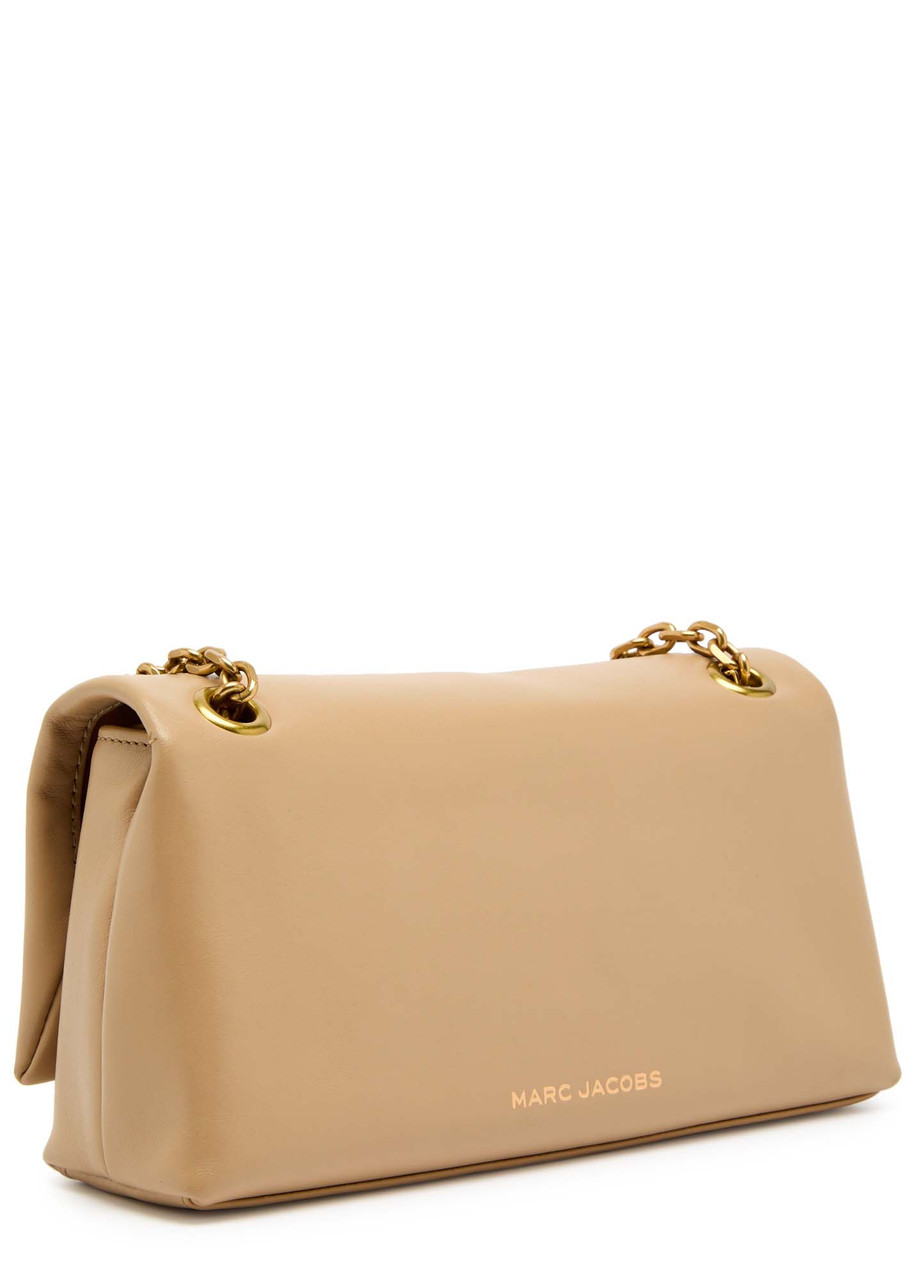 Marc Jacobs The Dual Chain Mini Leather Shoulder Bag In Camel