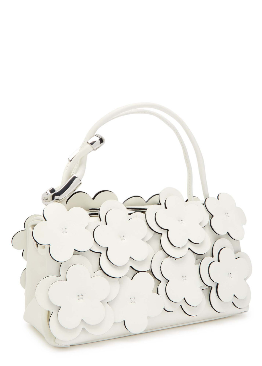 Marc Jacobs The Dual Chain Mini Appliquéd Shoulder Bag In White