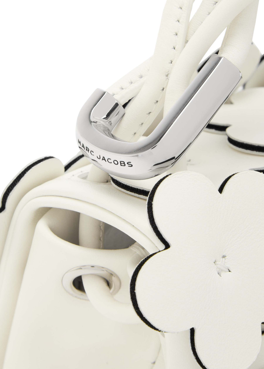 Marc Jacobs The Dual Chain Mini Appliquéd Shoulder Bag In White