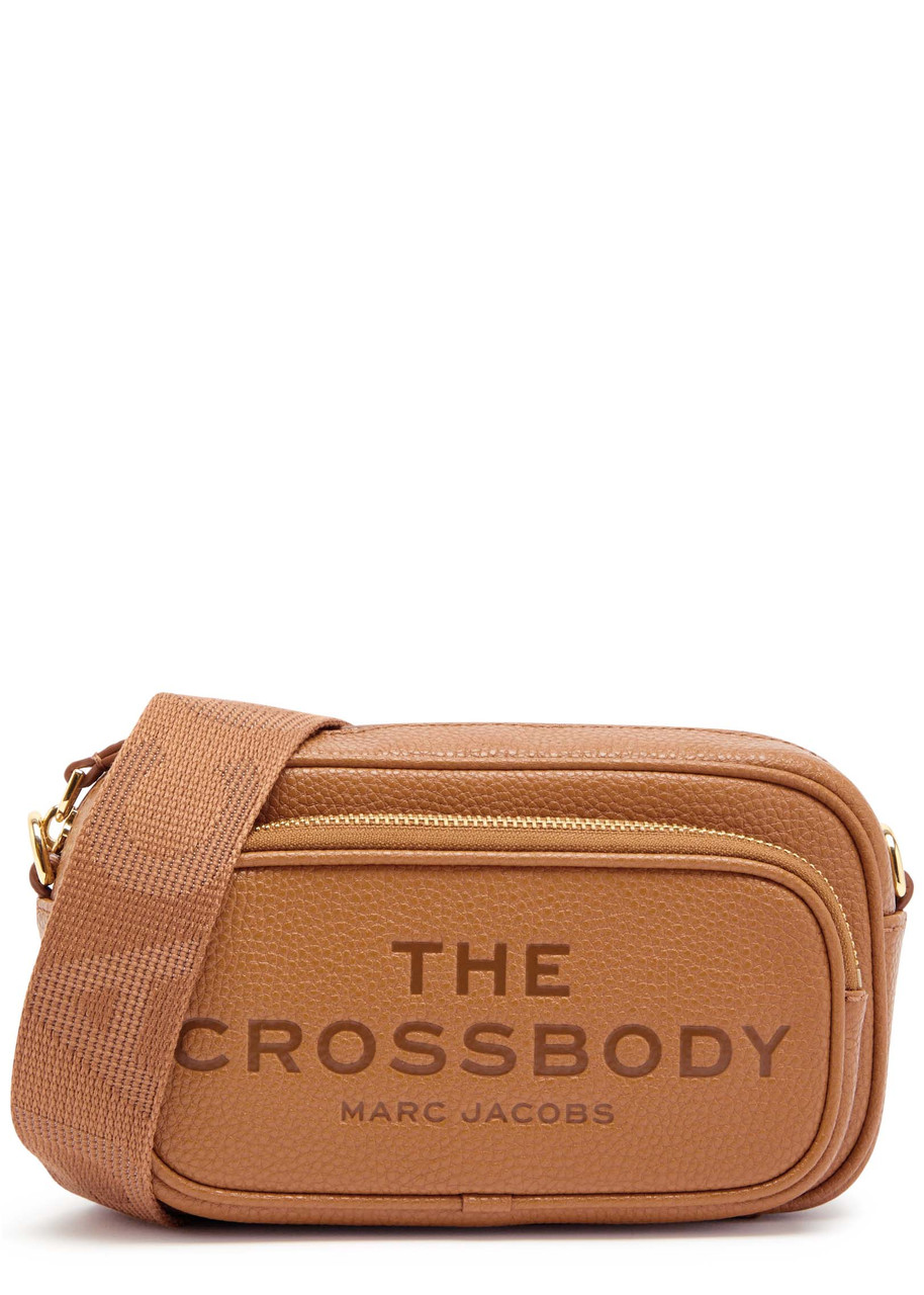 Marc Jacobs The Crossbody Tote Leather Bag Argan Color In Brown