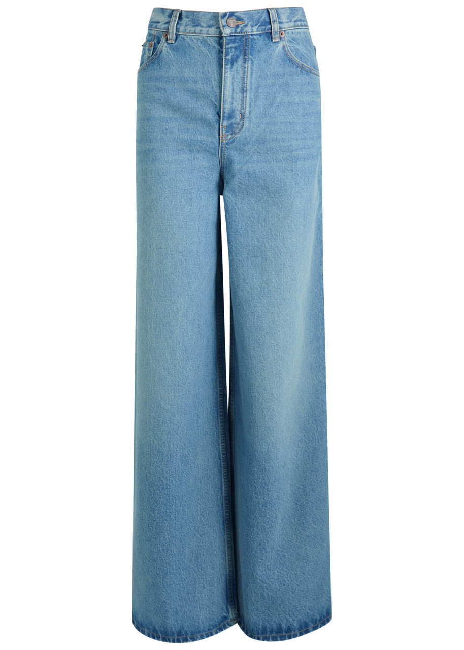 Chloé Chloe Wide-leg Denim Jeans In Denim