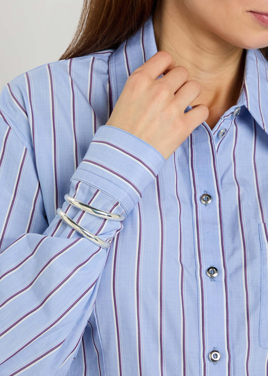 Lie Studio The Maggie Sterling Silver-plated Bracelet In Silver