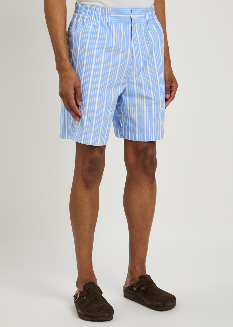 Jacquemus Men's Le Short Aloe In Blue