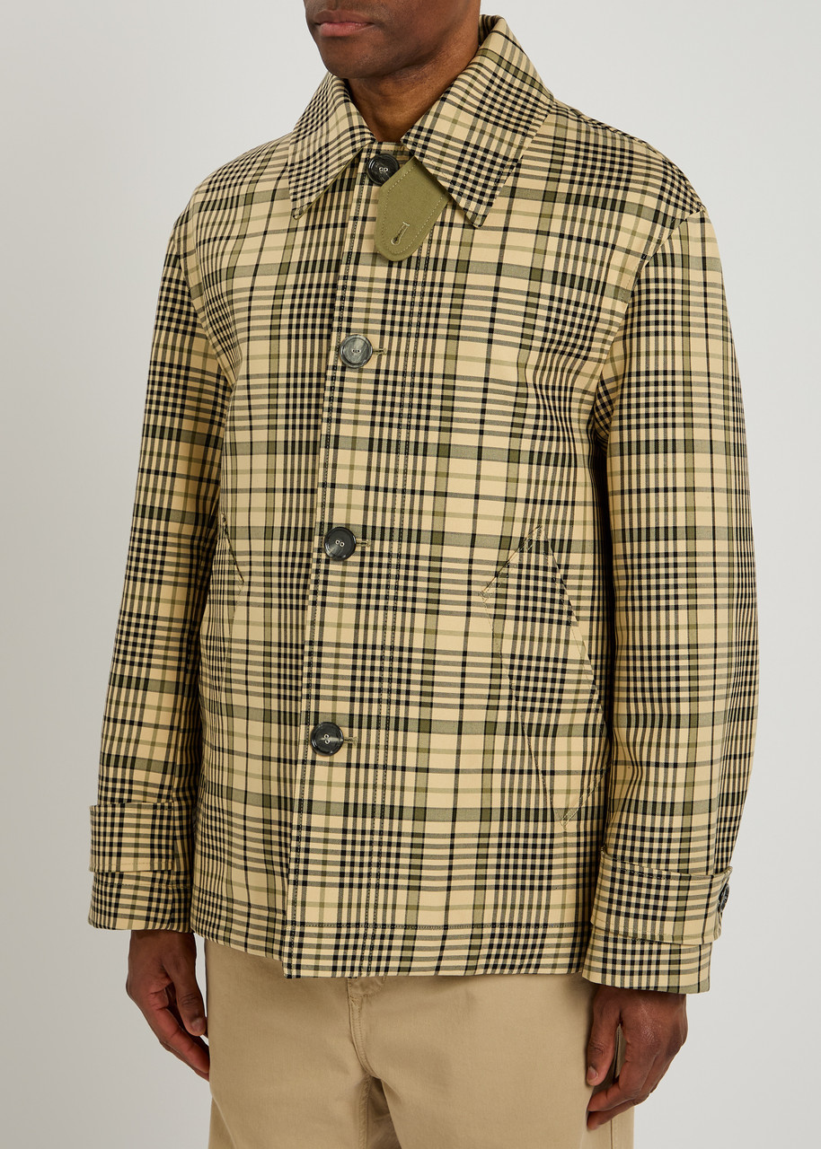 Ami Alexandre Mattiussi Ami Paris Plaid-print Canvas Jacket In Multicoloured 1