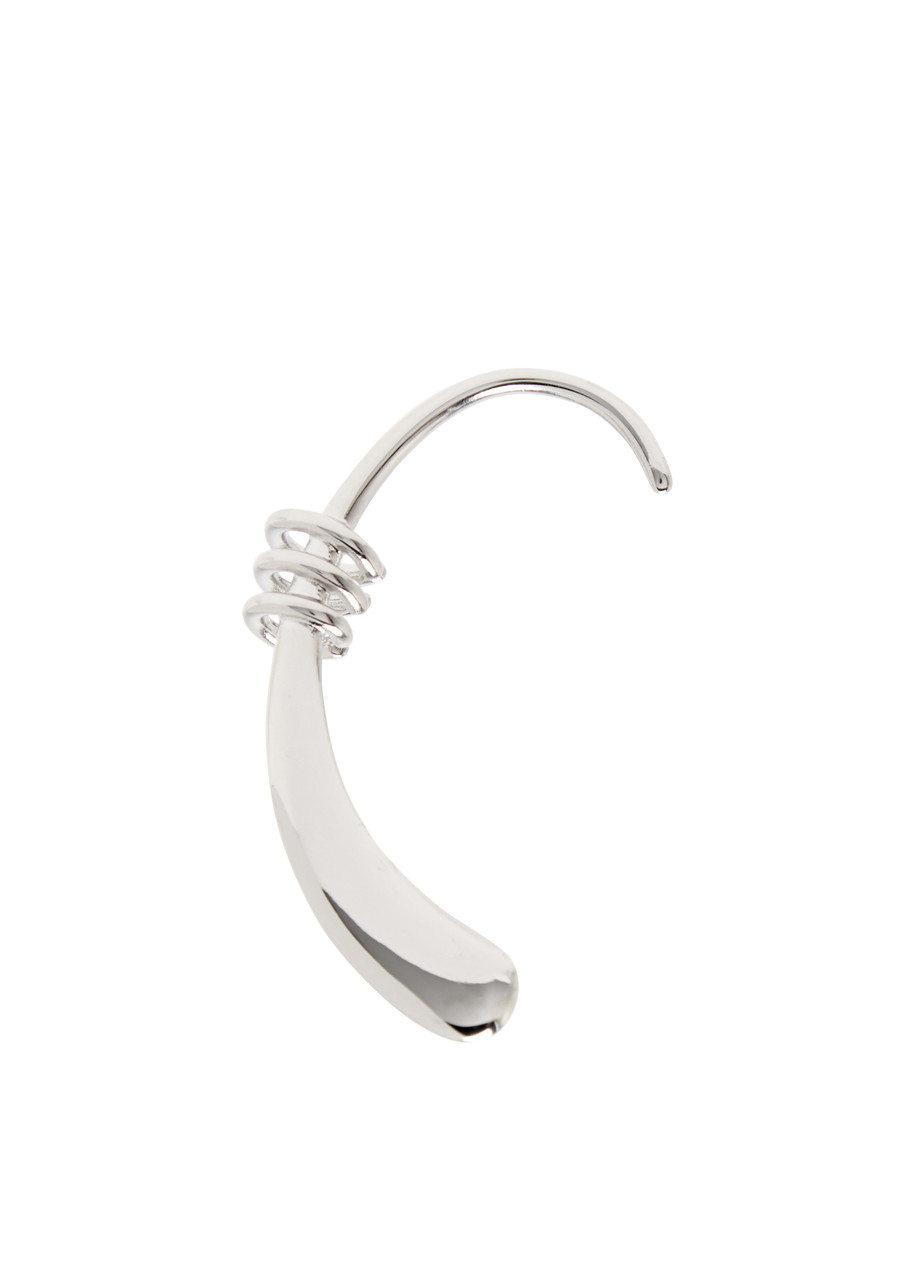 Rabanne Mono Ear Cuff In Silver