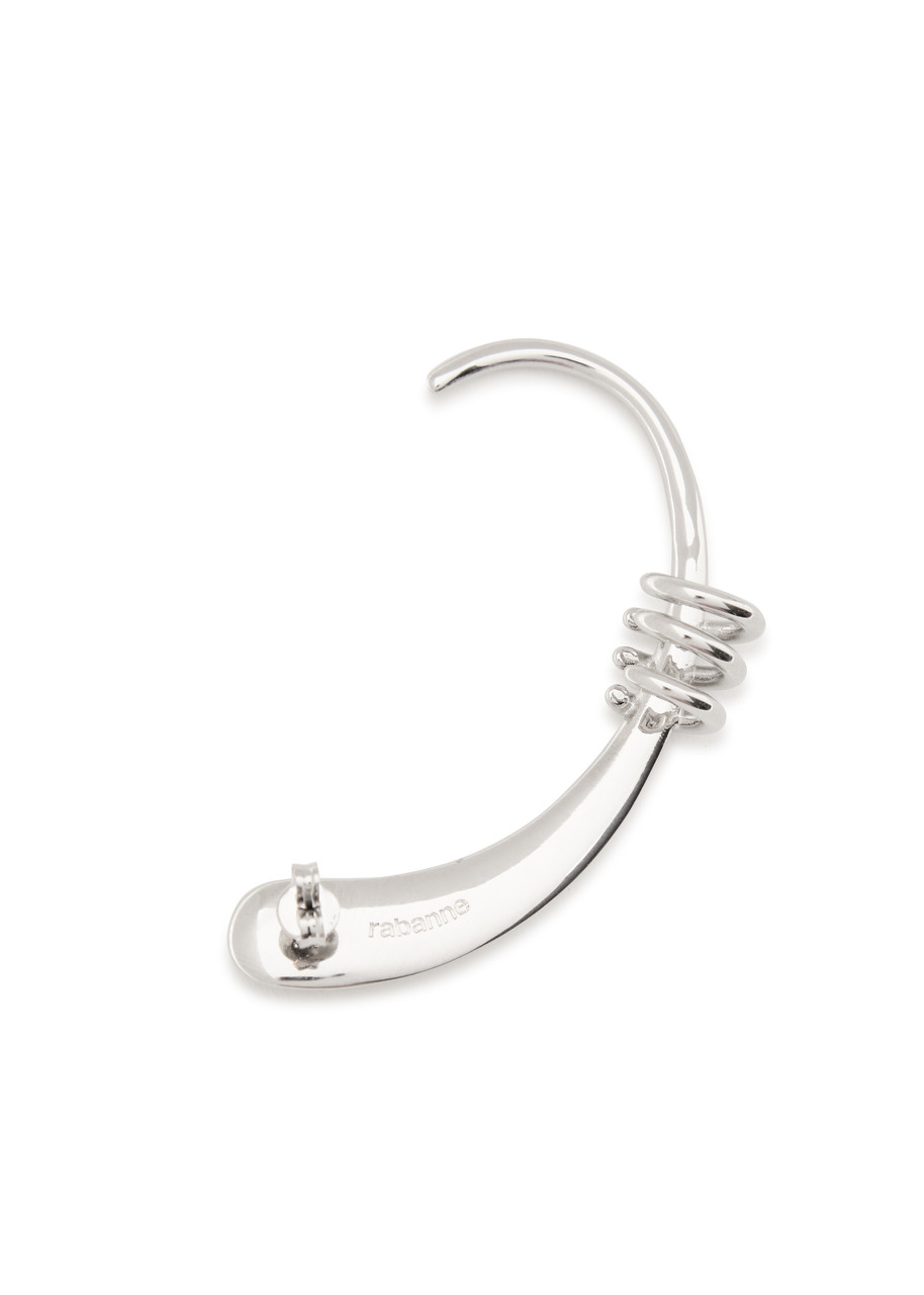 Rabanne Mono Ear Cuff In Silver