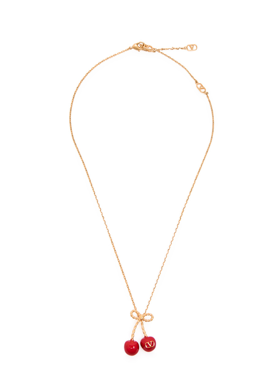 Valentino Garavani Chez Enamalled Necklace - Gold - One Size