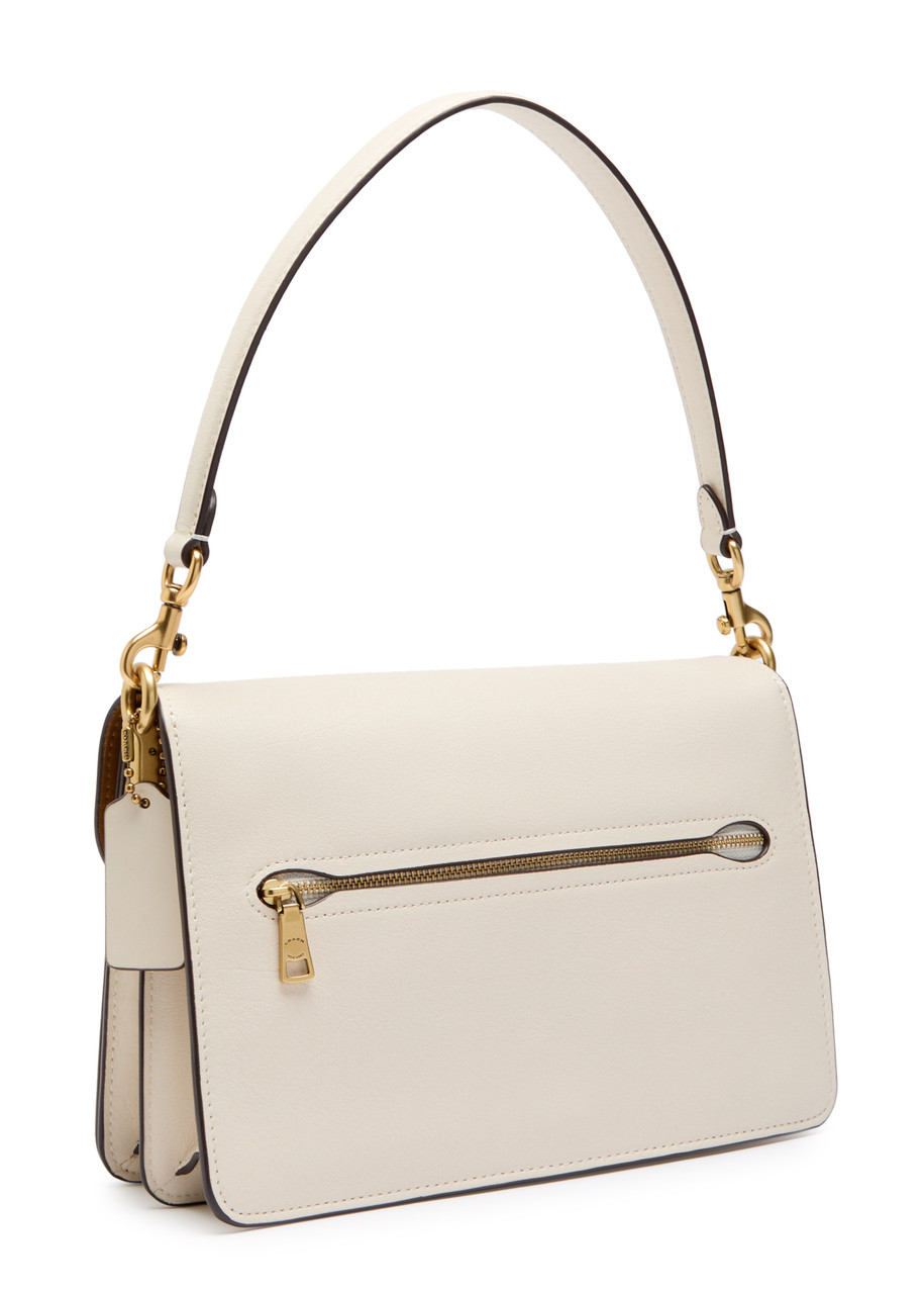 Coach Tabby Soft Chain Grained Leather Cross-body Bag In Ivory