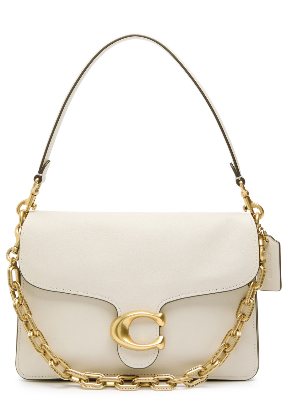 Coach Tabby Soft Chain Grained Leather Cross-body Bag In Ivory