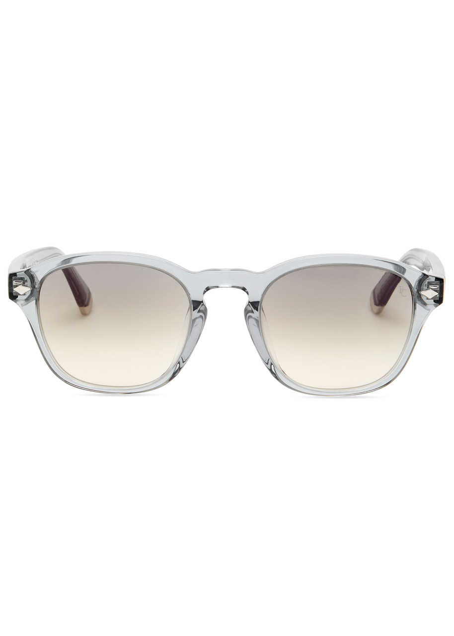  Brunello Cucinelli Round-frame Acetate Sunglasses - Grey - One Size 
