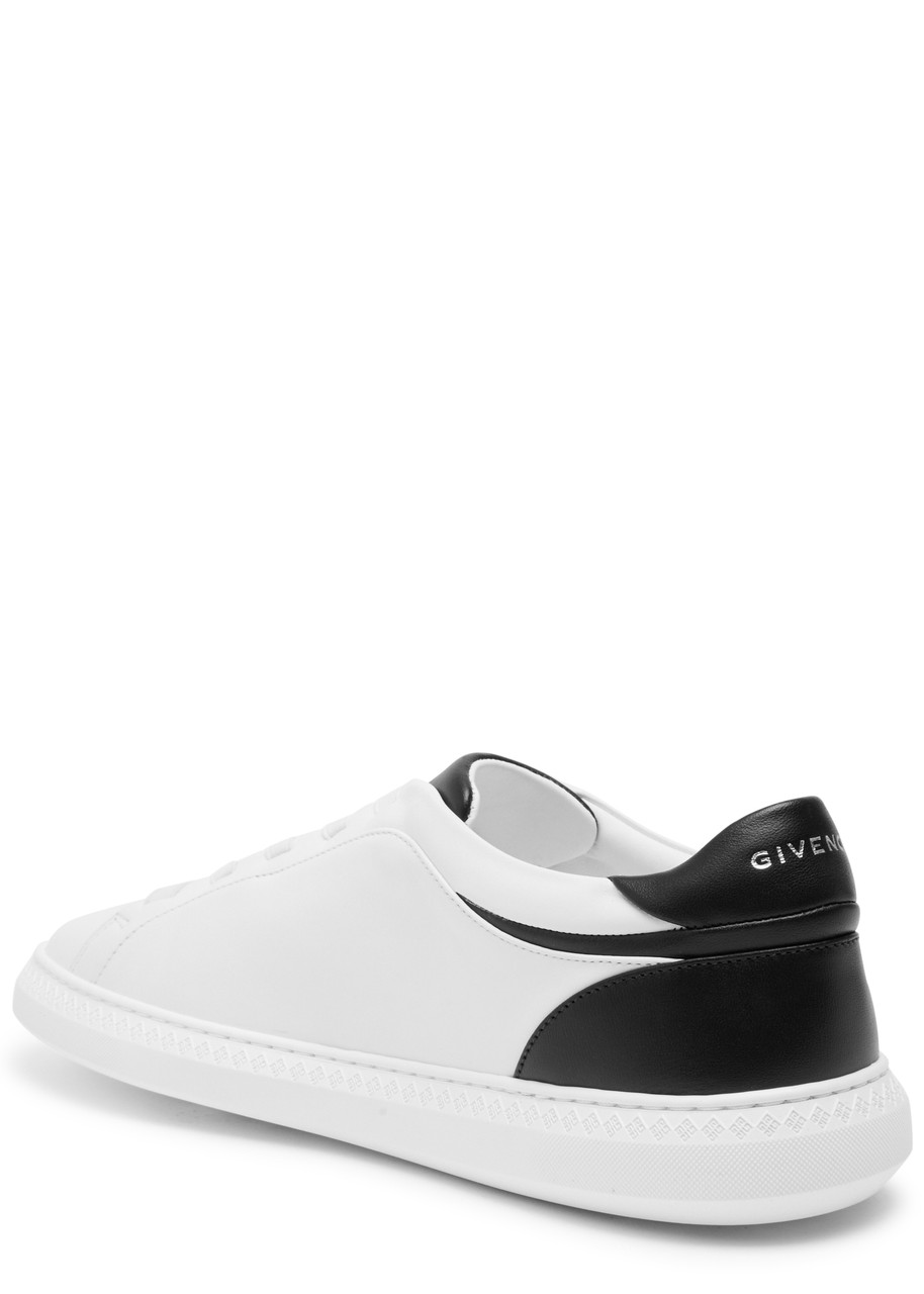 Givenchy G Set Panelled Leather Sneakers In White