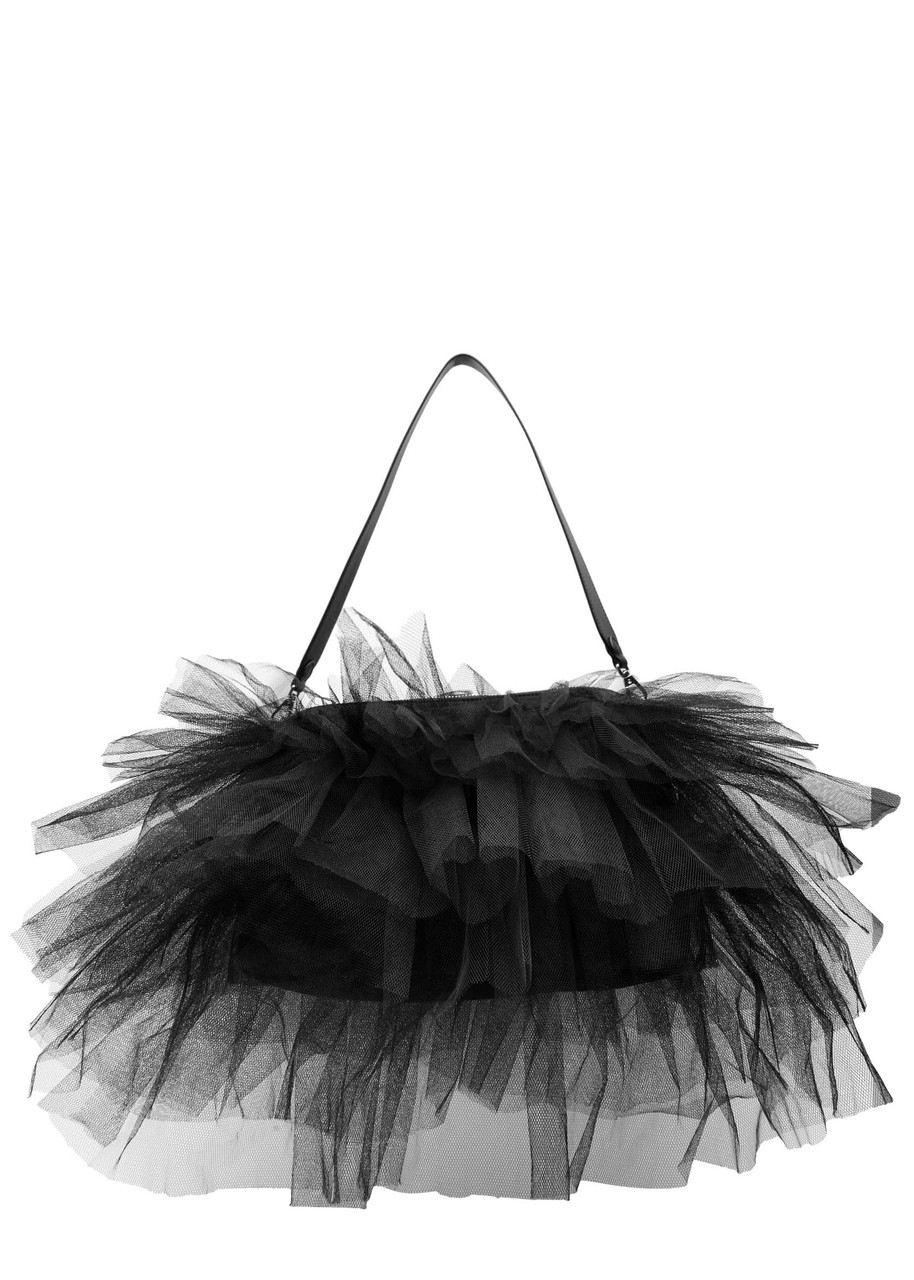 Simone Rocha Frilly Tutu Nylon Shoulder bag - Black - One Size