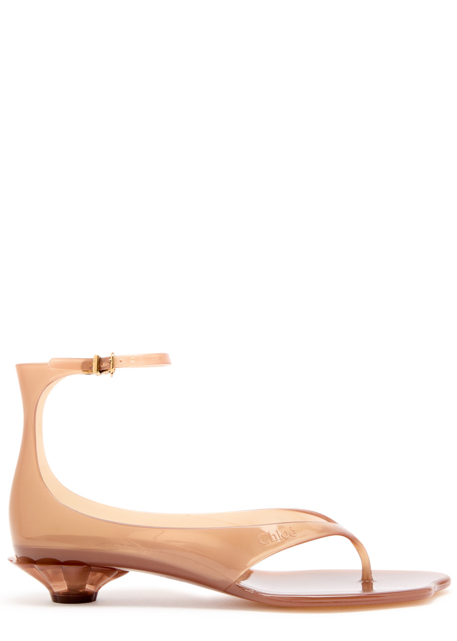 Chloé Light Brown Jelly Thong Sandals, Flat Sandals, UK5 / EU38 - 38 (IT38 / UK5)