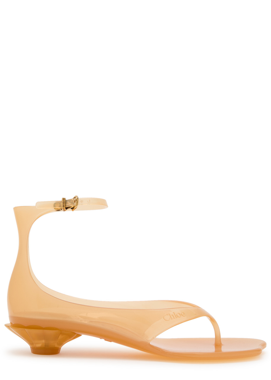 Chloe Jelly 25 Thong Sandals - Light Brown - 41 (IT41 / UK8)