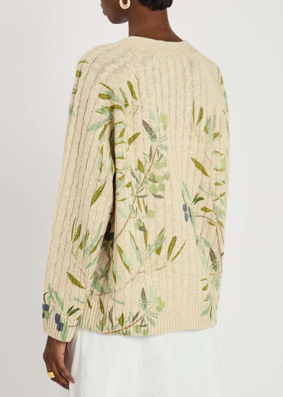  Bernadette Zuri Printed Knitted Cardigan - Multi Print - M (uk12 / M) 