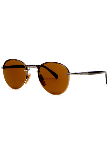 DAVID BECKHAM: Rimless round-frame sunglasses