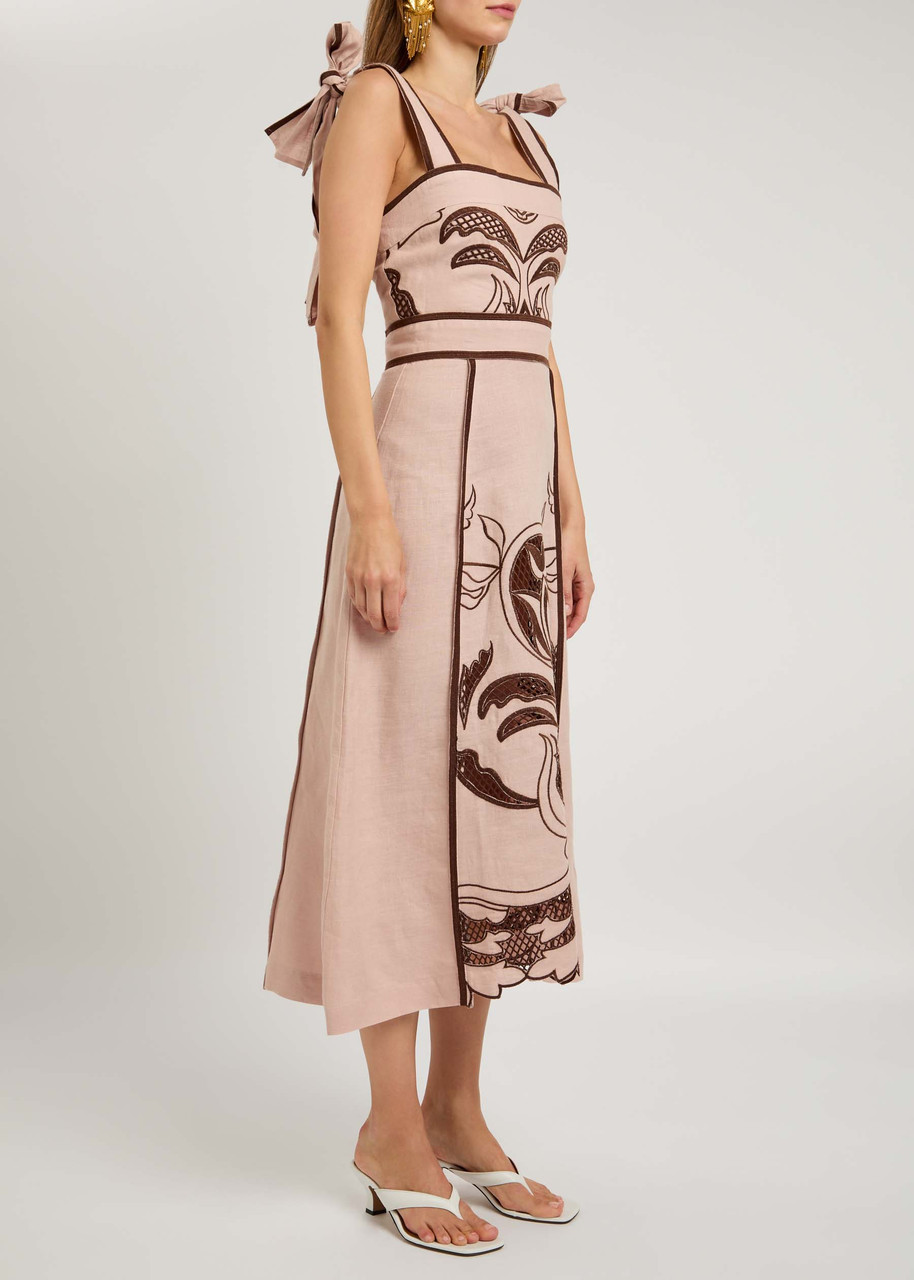 Lug Von Siga Ornella Midi Dress In Pink