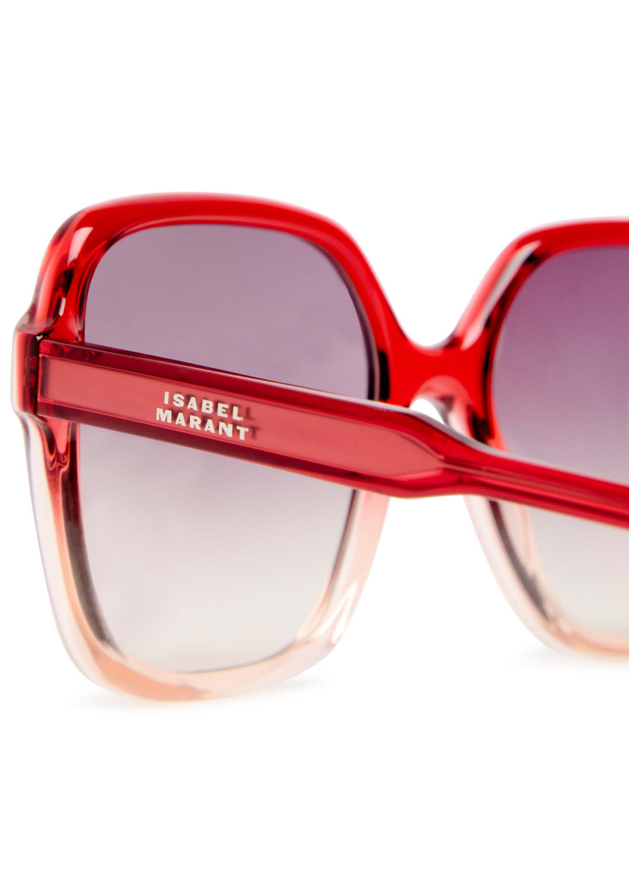  Isabel Marant Oversized Sunglasses - Red - One Size 