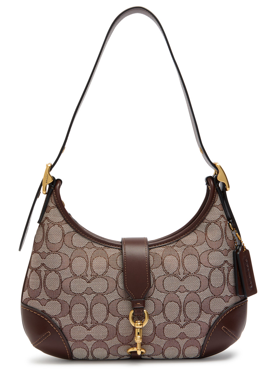 Coach Originals Signature Leather Shoulder Bag In Brown