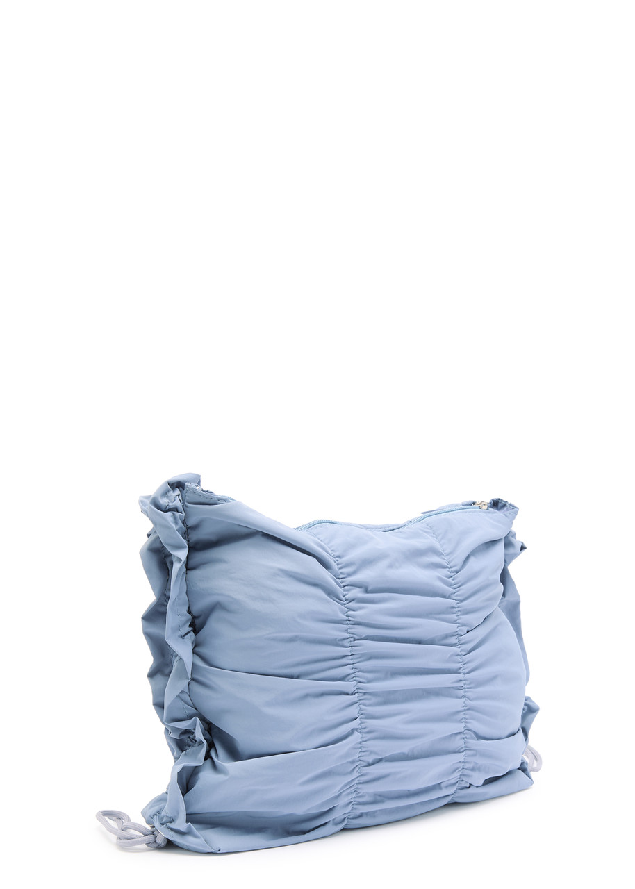  Damson Madder Ruched Shell Shoulder Bag - Blue - One Size 