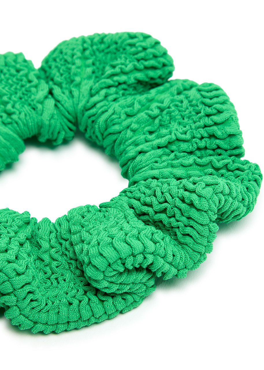  Hunza G Crinkle Scrunchie - Green - One Size 