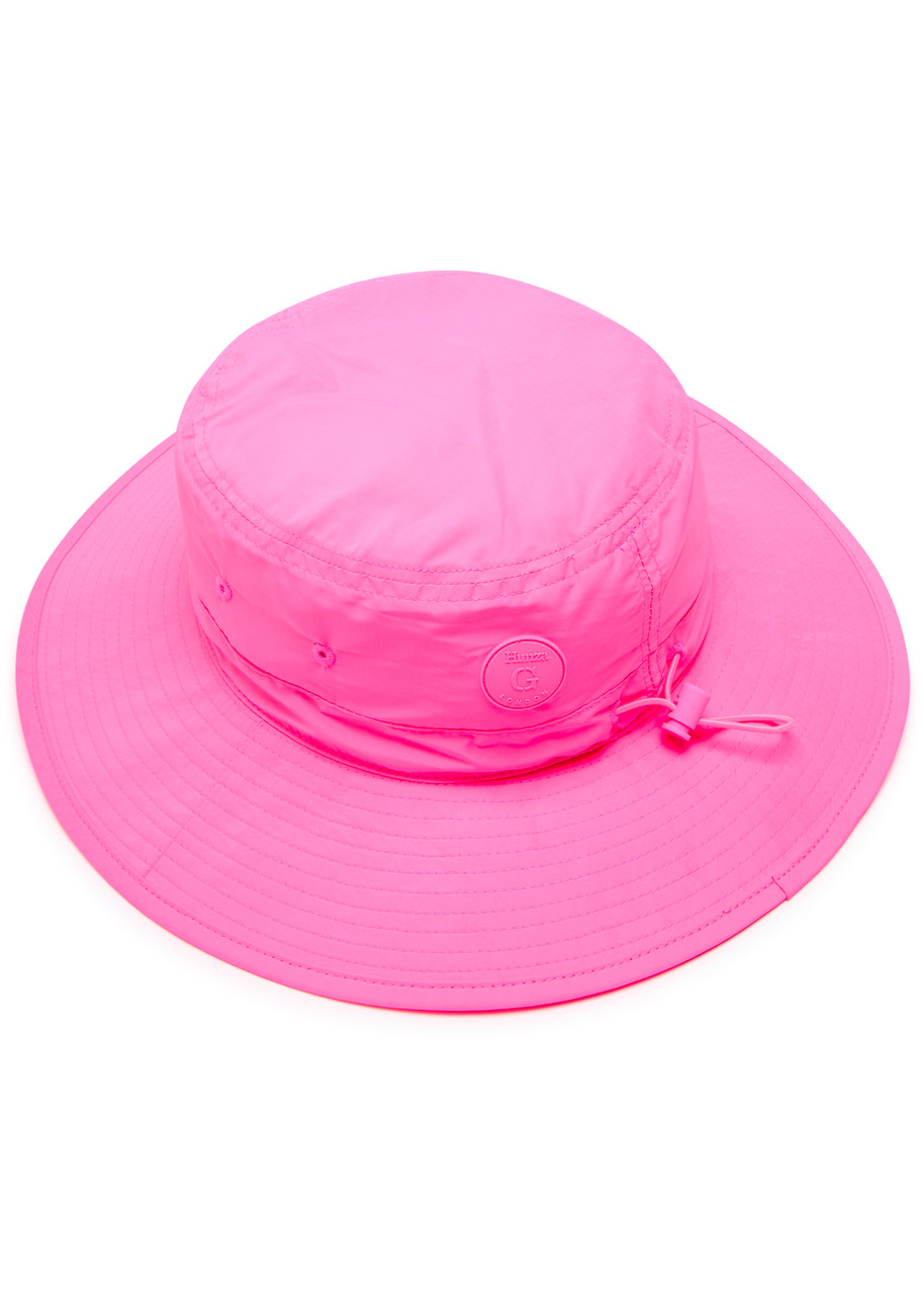 Hunza G Upf 50+ Sun Hat In Bright Pink