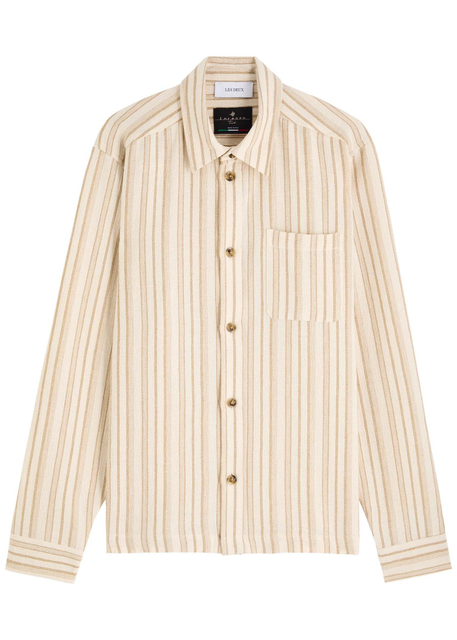 Les Deux Shane Stripe Cotton-blend Shirt