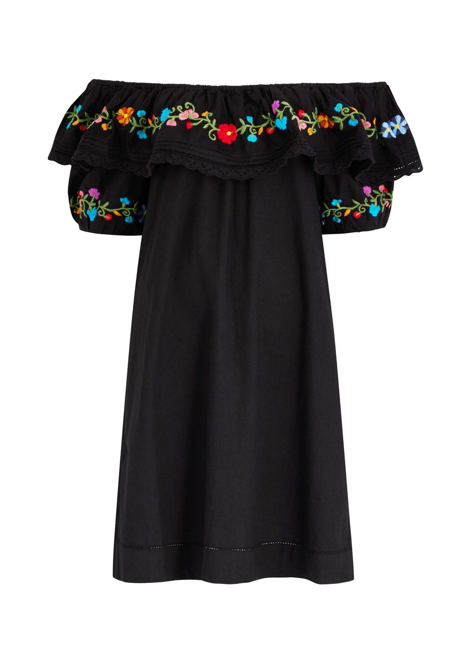 Rixo London Rixo Saige Ombre Floral-embroidered Cotton Mini Dress
