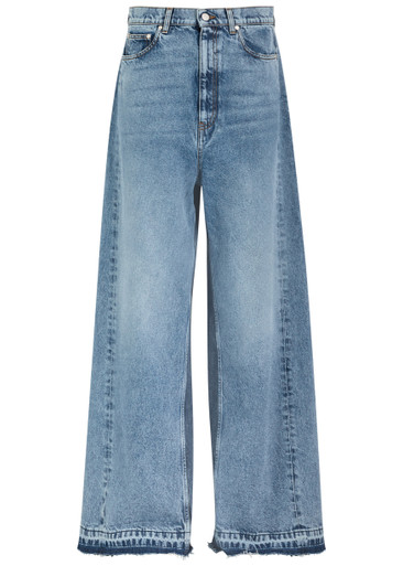 STELLA MCCARTNEY Panelled wide-leg jeans | Harvey Nichols