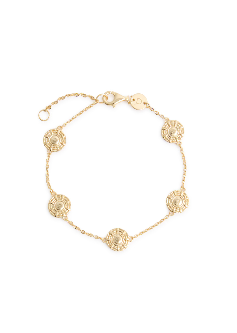 Daisy London Apollo Amulet 18kt Gold-plated Bracelet