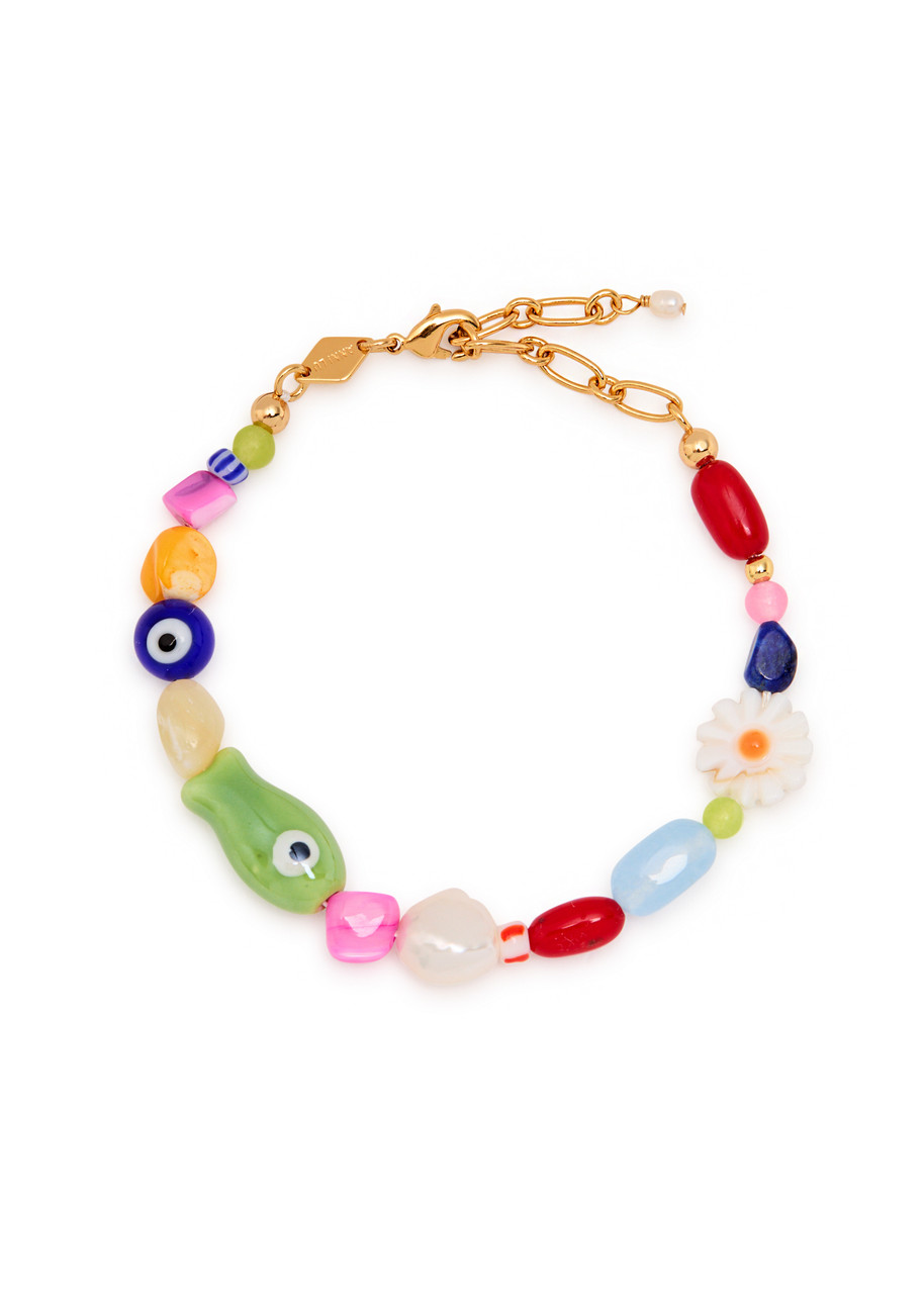 Anni Lu Happy Beaded 18kt Gold-plated Bracelet