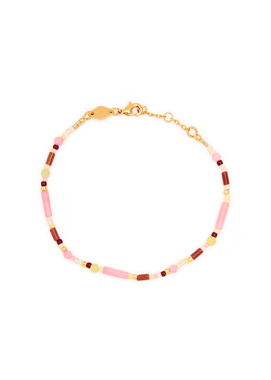 Anni LU Candy Floss 18kt Gold-plated Beaded Bracelet - Multicoloured - One Size
