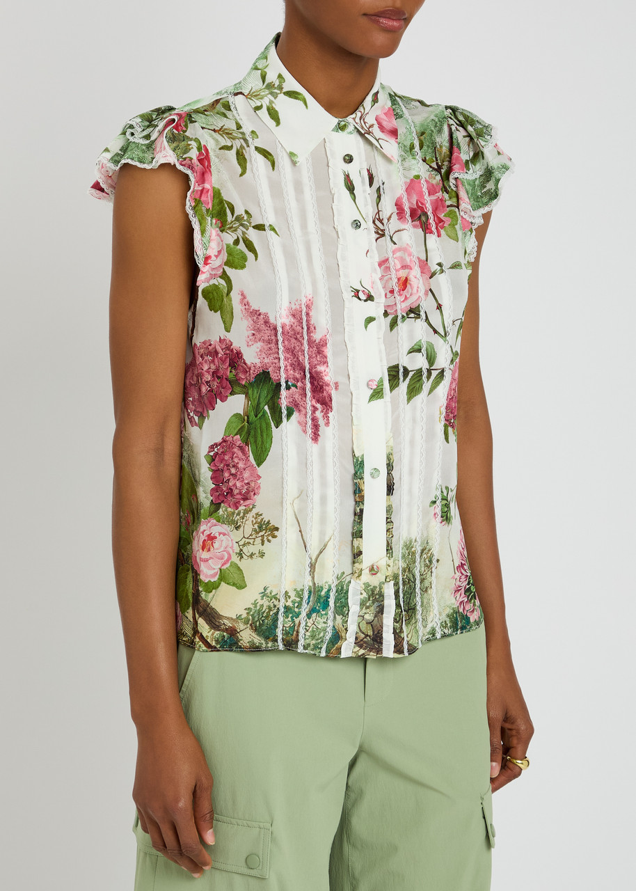 Alice And Olivia Alice + Olivia Minda Silk Blouse