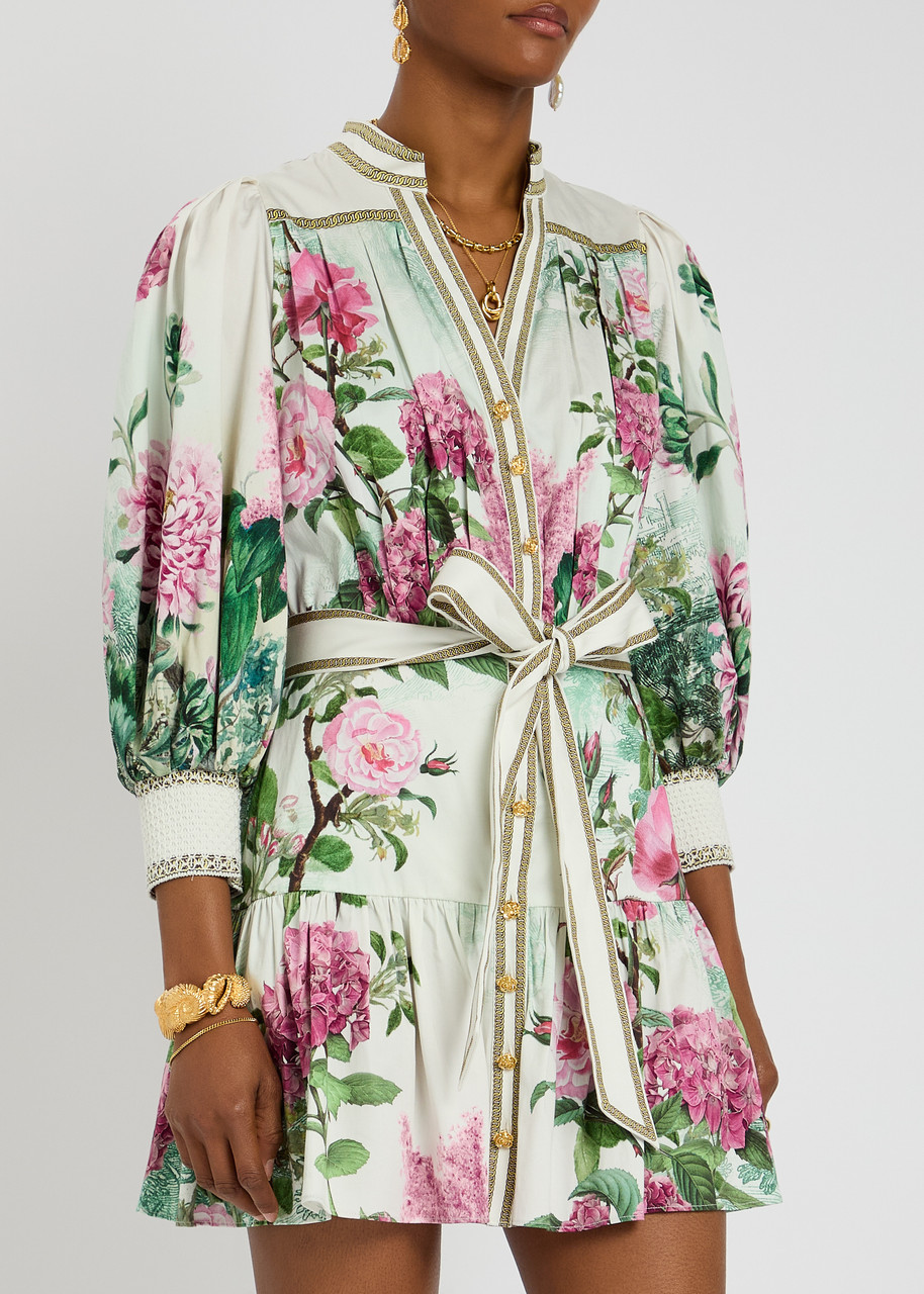 Alice And Olivia Alice + Olivia Cora Cotton Mini Dress