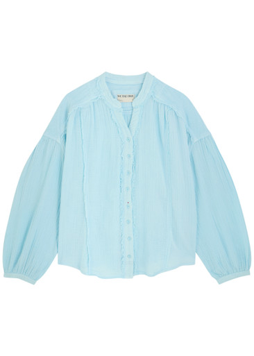 FREE PEOPLE: Valley Double Cloth cotton blouse