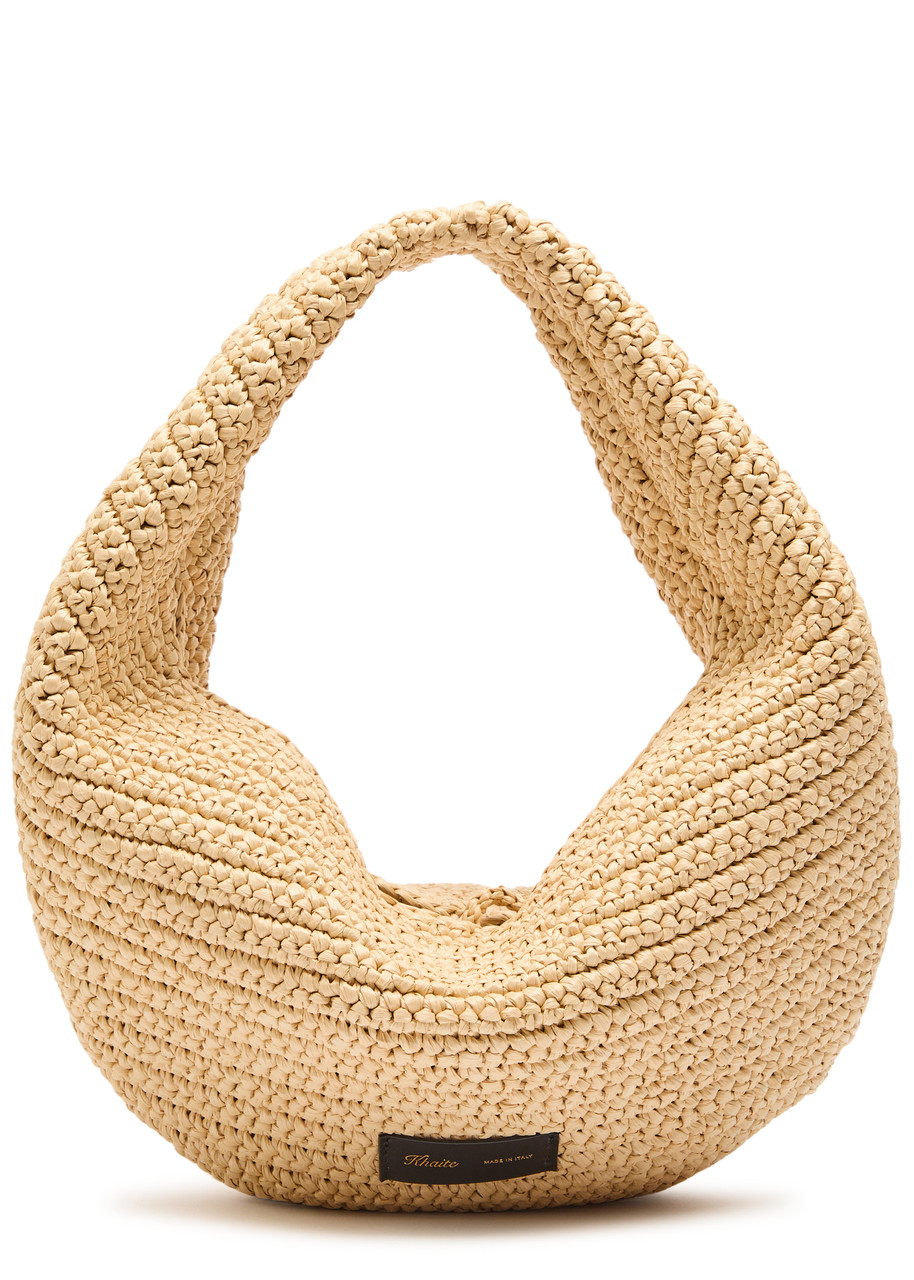 Khaite Olivia Medium Raffia top Handle bag - Natural - One Size