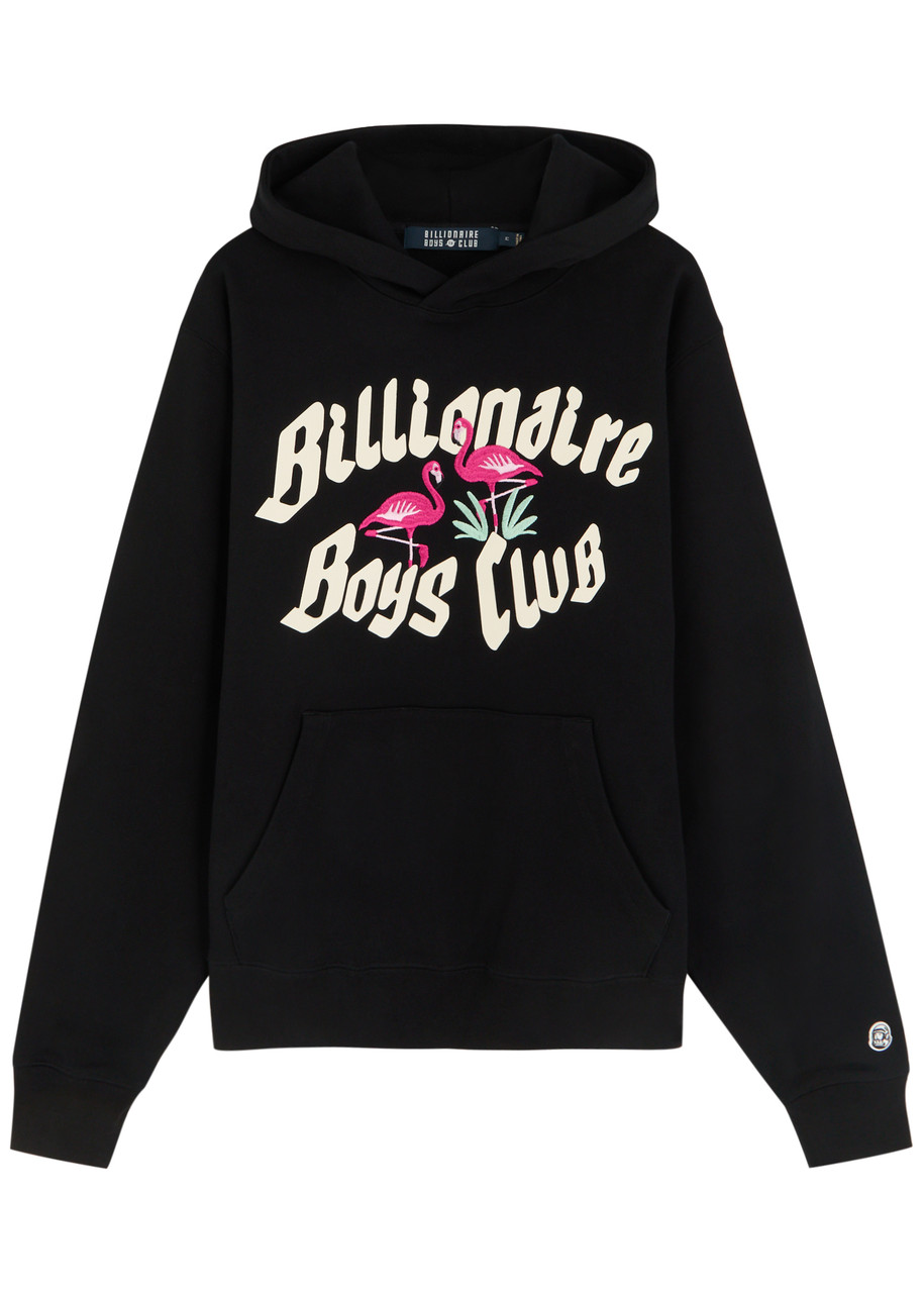 Billionaire Boys Club Flamingo Hooded Cotton Sweatshirt - Black - M