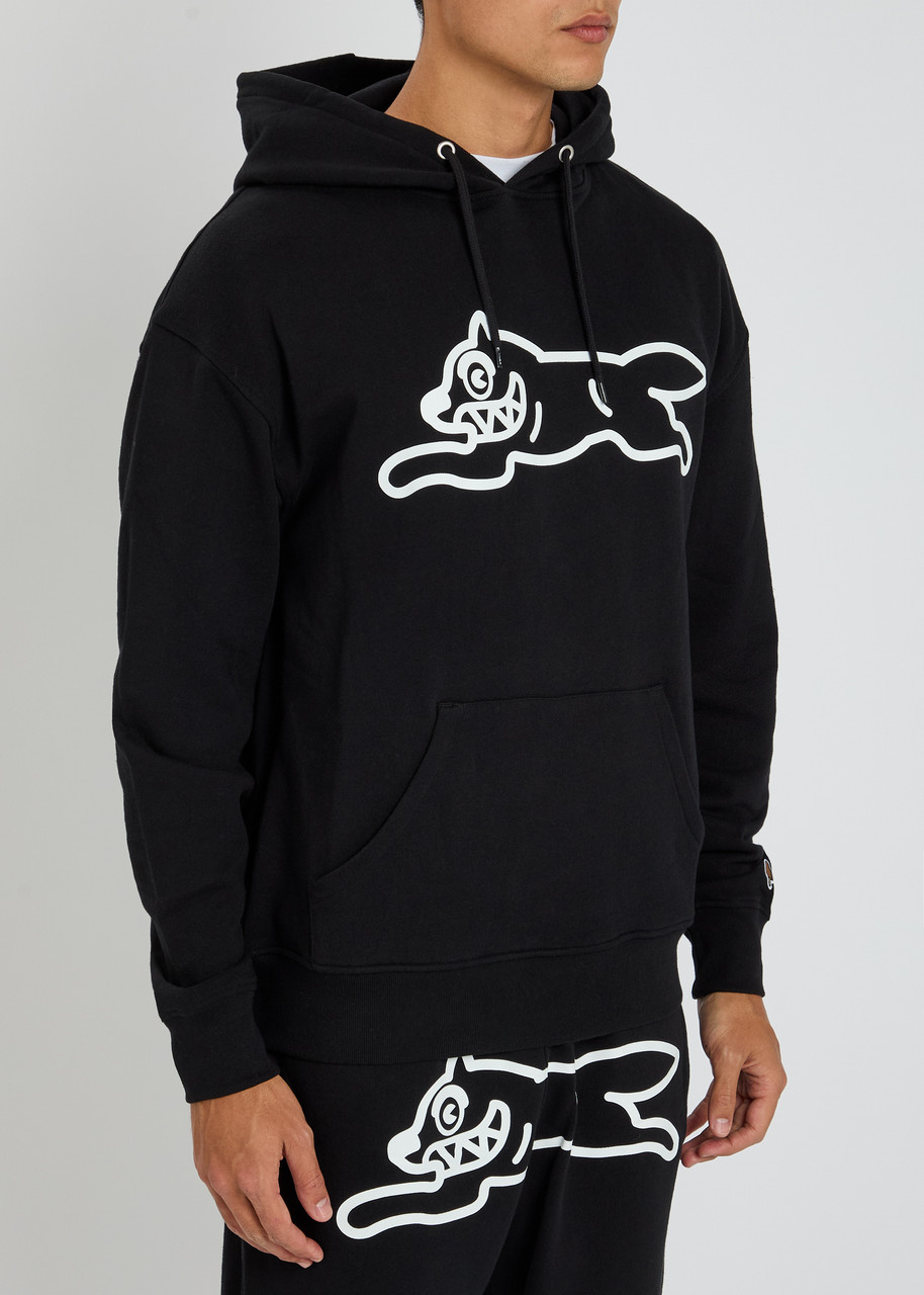 Ice Cream Running Dog Hooded Cotton Sweatshirt